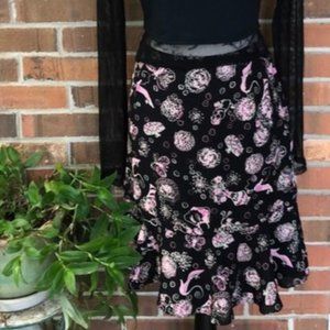 Vintage 100% silk Elliot Lauren skirt